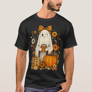 Boo Coquette Leopard Pumpkin Gewürz Herbst T-Shirt