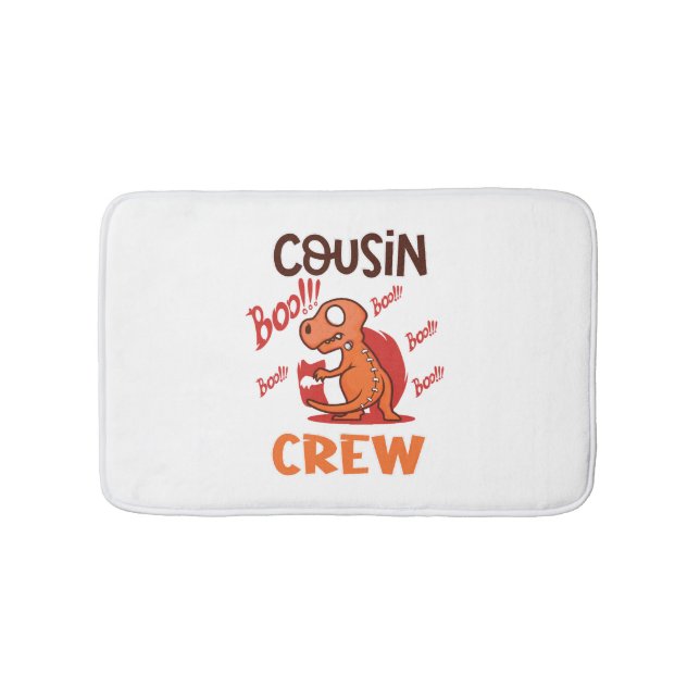 Boo Cousin Crew Halloween Dinosaurier Spooky Kostü Badematte (Vorderseite)
