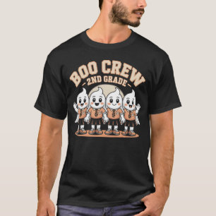 Boo Crew 2nd Grade Niedlich Halloween Geister T-Shirt