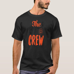 Boo Crew Beängstigend Pumpkin Bat Cat Halloween Co T-Shirt