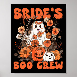 Boo Crew Bloral Ghost Chelorette Wedding H Poster