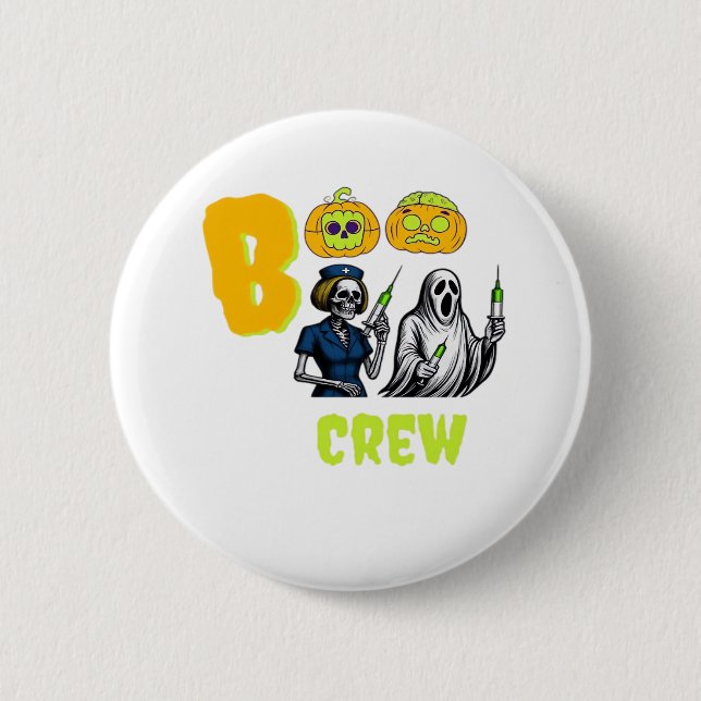 Boo Crew Classic T - Shirt Button (Vorderseite)