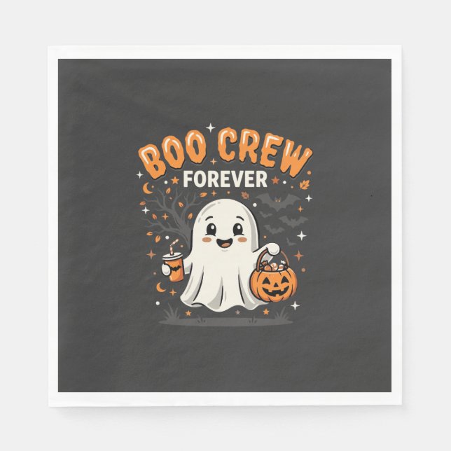 Boo Crew Forever Halloween-Geisterdesign_1 Serviette (Vorderseite)