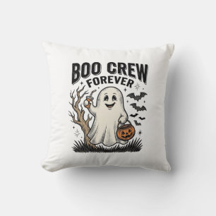 Boo Crew Forever Vintage Geist Halloween-Shirt Des Kissen