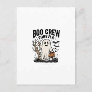 Boo Crew Forever Vintage Geist Halloween-Shirt Des Postkarte