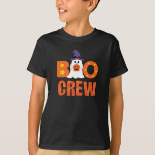 Boo Crew Funny Halloween Ghost Pumpkin Party T-Shirt