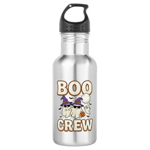 Boo Crew Geist Halloween Vintage Vektor Design_1 Edelstahlflasche