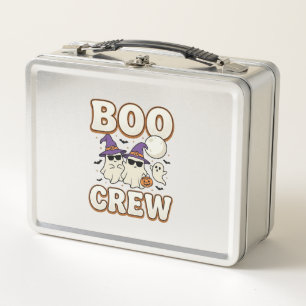 Boo Crew Geist Halloween Vintage Vektor Design_1 Metall Brotdose