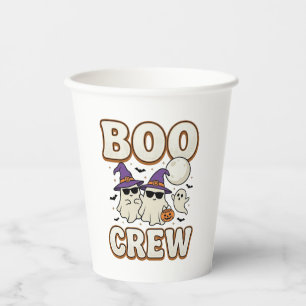 Boo Crew Geist Halloween Vintage Vektor Design_1 Pappbecher
