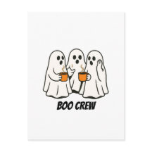 Boo Crew Geist Kaffee Trinker Halloween Grafik