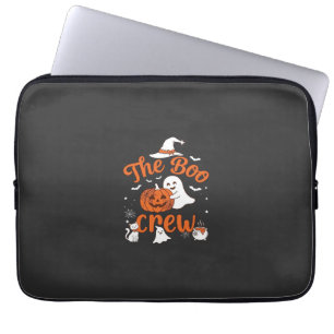 Boo Crew Geist-Kürbis Weiße Katze Hexenhut Laptopschutzhülle