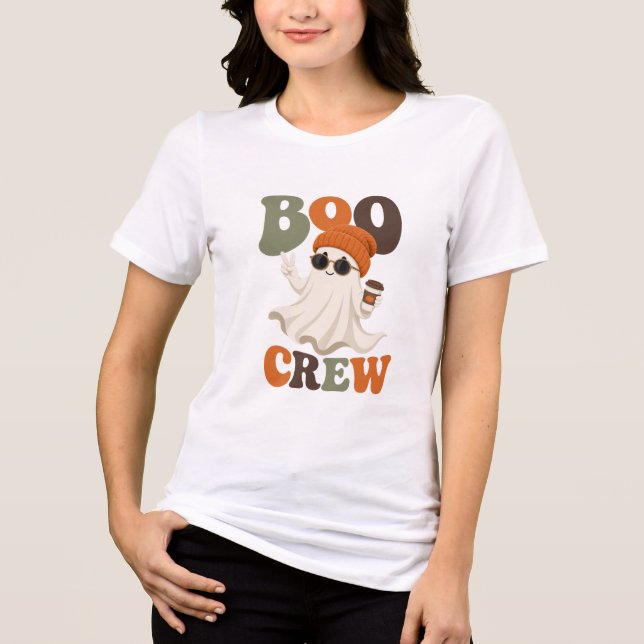 Boo Crew Geist Tri-Blend Shirt (Vorderseite)