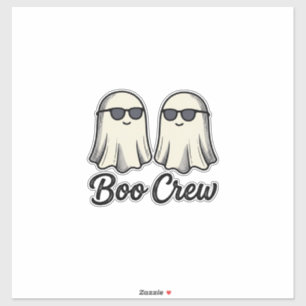 Boo Crew Geister Vintage Halloween-Shirt-Design_1 Aufkleber