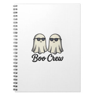 Boo Crew Geister Vintage Halloween-Shirt-Design_1 Notizblock