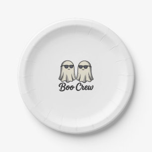 Boo Crew Geister Vintage Halloween-Shirt-Design_1 Pappteller