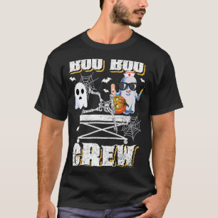 Boo Crew Ghost EMS EMT Paramedic Nurse Hallowe T-Shirt