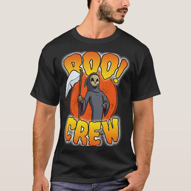 Boo Crew Grim Reaper  Cute Matching Halloween Cost T-Shirt (Vorderseite)