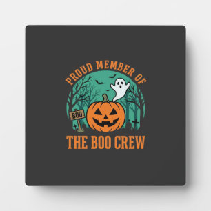 Boo Crew Halloween-Geist-Kürbis-Design_1 Fotoplatte