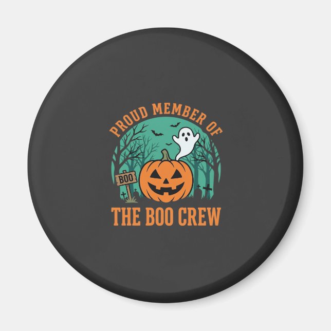Boo Crew Halloween-Geist-Kürbis-Design_1 Magnet (Vorne)