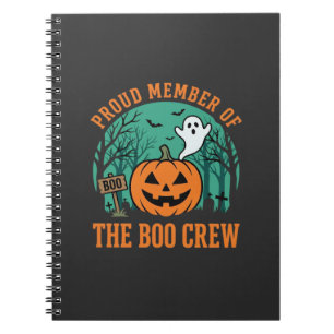 Boo Crew Halloween-Geist-Kürbis-Design_1 Notizblock