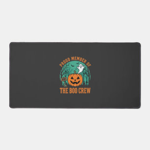 Boo Crew Halloween-Geist-Kürbis-Design_1 Schreibtischunterlage