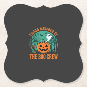 Boo Crew Halloween-Geist-Kürbis-Design_1 Untersetzer