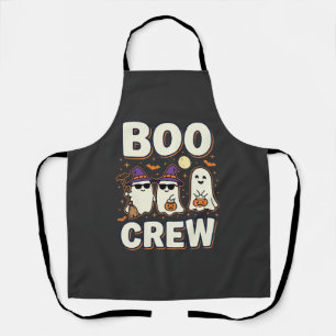 Boo Crew Halloween-Geister Vektor-Design_1 Schürze