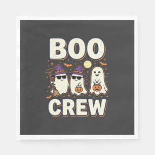 Boo Crew Halloween-Geister Vektor-Design_1 Serviette