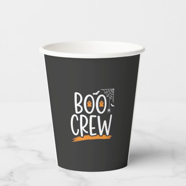 Boo Crew Halloween-Geisterdesign_1 Pappbecher (Vorderseite)