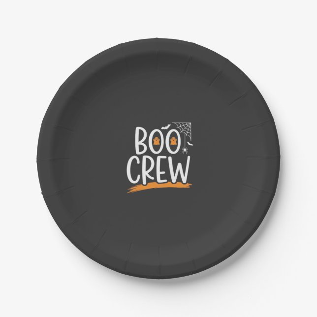Boo Crew Halloween-Geisterdesign_1 Pappteller (Vorderseite)