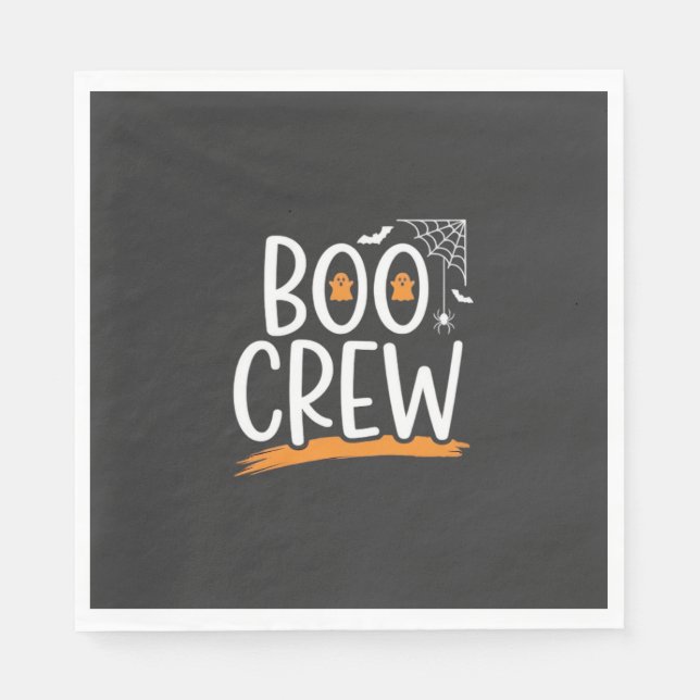 Boo Crew Halloween-Geisterdesign_1 Serviette (Vorderseite)