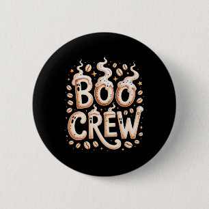 Boo Crew Halloween Kaffee Cappuccino Espresso Rist Button