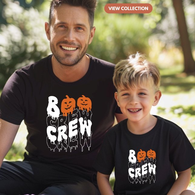 Boo Crew Halloween Matching Family Boys T-Shirt (Von Creator hochgeladen)