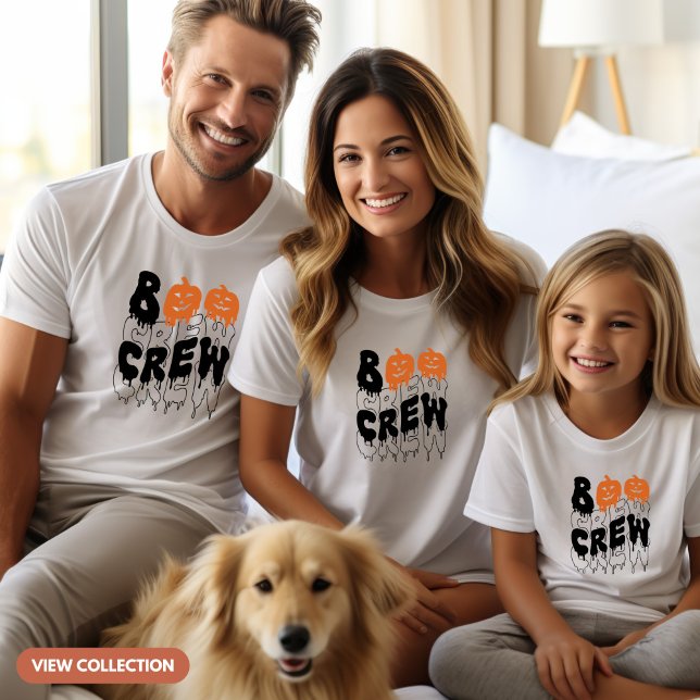Boo Crew Halloween Matching Family Girls T-Shirt (Von Creator hochgeladen)