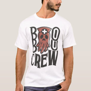 Boo Crew Halloween-Nurse-Geist gruseliges Squad-De T-Shirt