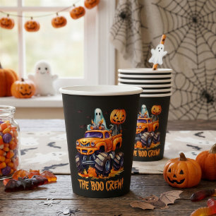 Boo Crew Halloween-Party-Becher Pappbecher