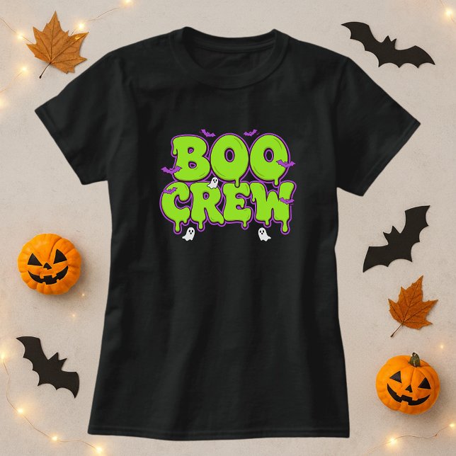 BOO CREW Halloween Slime Ghost Bat Halloween T-Shirt (Von Creator hochgeladen)