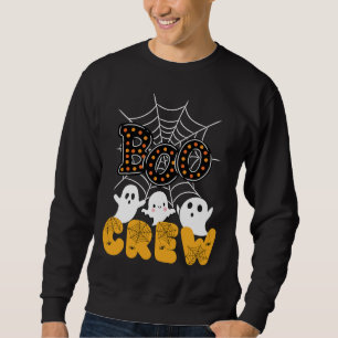 Boo Crew Halloween Sweatshirt mit Niedlichen Geist