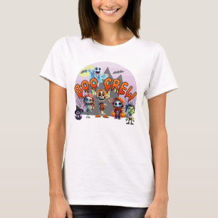 Boo Crew Halloween T - Shirt - Niedlich Spooky Squ