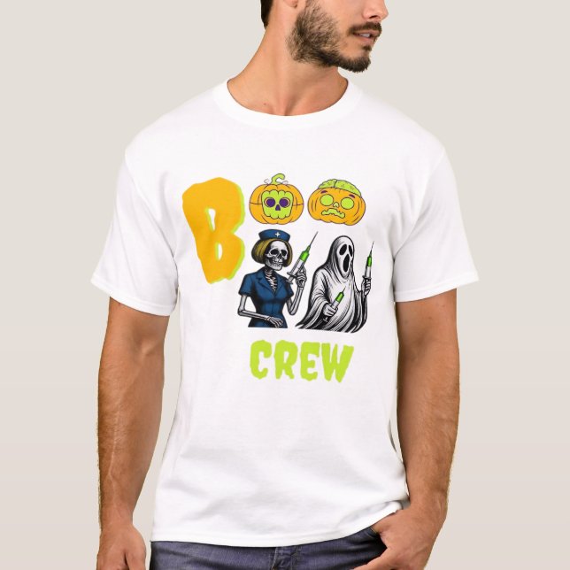 Boo Crew Klassisches T-Shirt (Vorderseite)