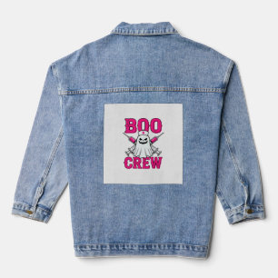 Boo Crew Krankenschwester Geist Halloween Jeansjacke
