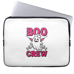 Boo Crew Krankenschwester Geist Halloween Vektor D Laptopschutzhülle