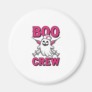 Boo Crew Krankenschwester Geist Halloween Vektor D Magnet