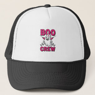 Boo Crew Krankenschwester Geist Halloween Vektor D Truckerkappe