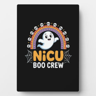 Boo Crew Krankenschwester Halloween für Krankensch Fotoplatte