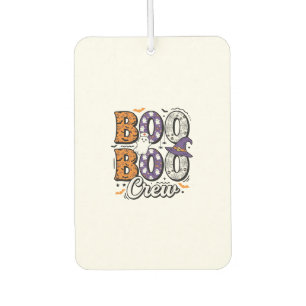 Boo Crew Krankenschwester Halloween Vintage Shirt Autolufterfrischer