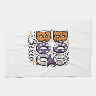 Boo Crew Krankenschwester Halloween Vintage-Shirt- Geschirrtuch
