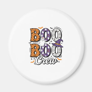 Boo Crew Krankenschwester Halloween Vintage-Shirt- Magnet