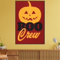 BOO Crew Kürbis-Wandkunst mit benutzerdefinierter