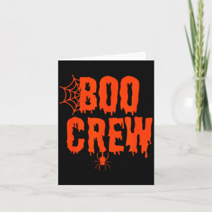 Boo Crew Lustiges Halloween-Shirt für Gruppenkostü Karte